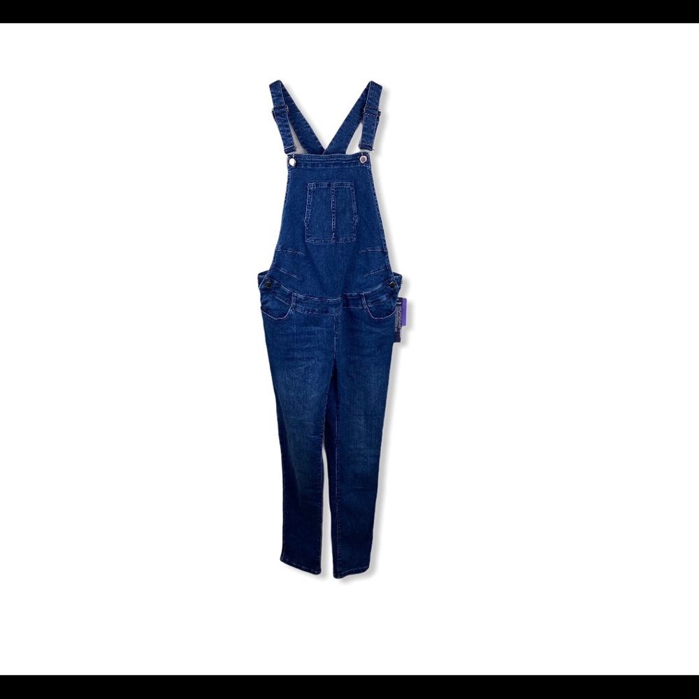 NWT Seraphine Bib Denim Slimmer Fit Jean Overalls